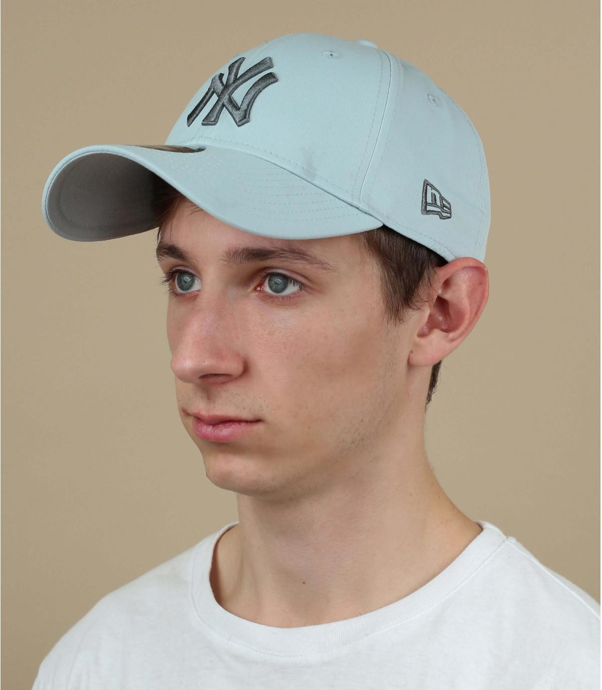 grey printed NY cap MLB Winter Camo NY 940 gray